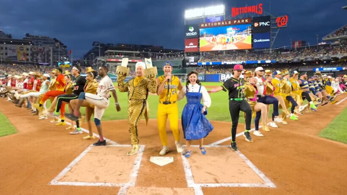 Disney's BEAUTY AND THE BEAST Takes The Field With Derek Klena And The Savannah Bananas