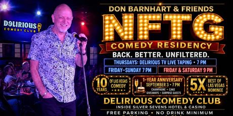 Don Barnhart's NFTG Comedy Residency to Mark Milestones at Delirious Comedy Club Photo