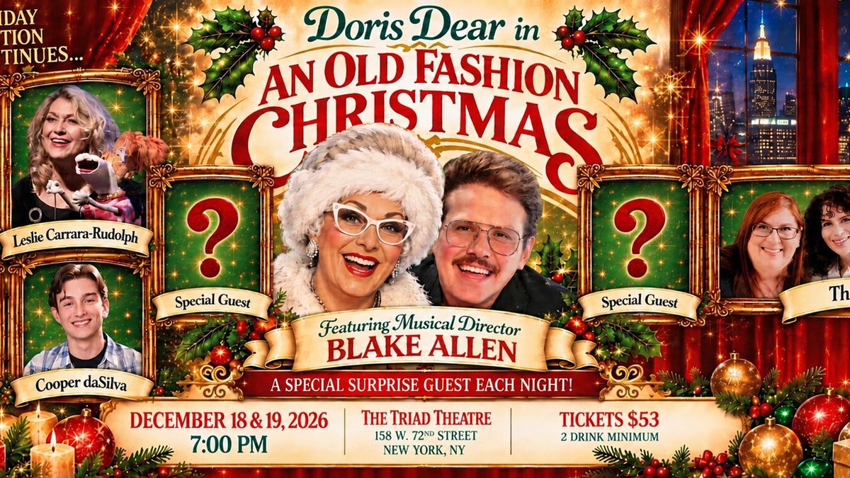 Doris Dear to Present 12th Annual Christmas Special at The Triad Theatre