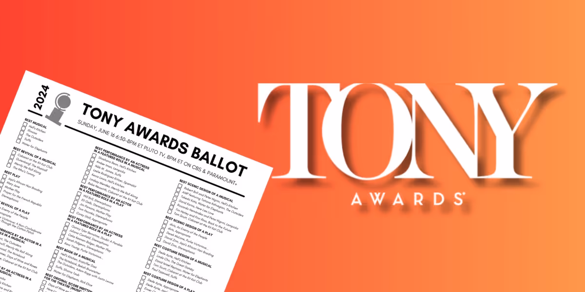 Download Printable Ballot for the 2024 Tony Awards