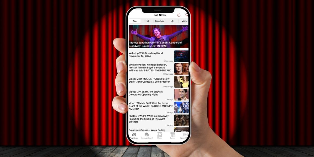 Download the BroadwayWorld App on Apple & Google Play Stores