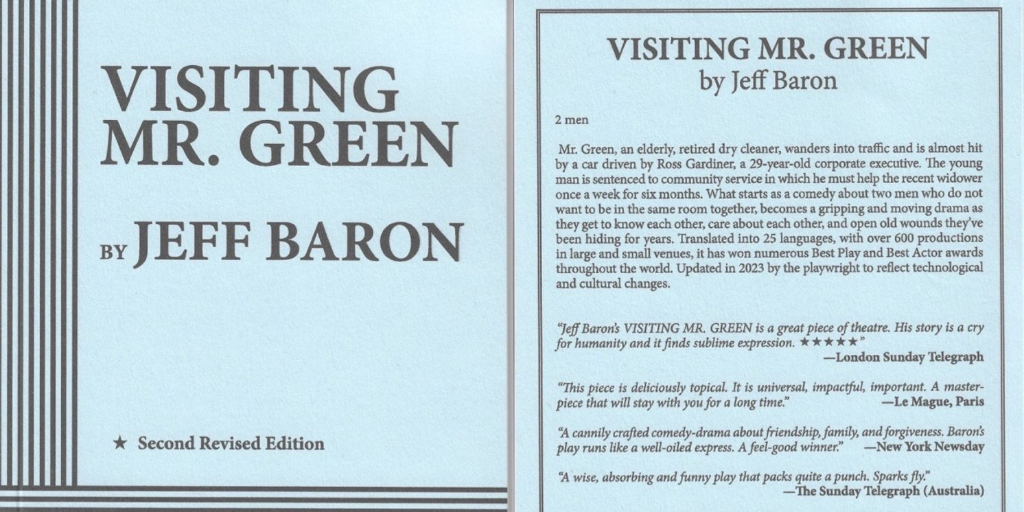 Dramatists Play Service Publishes Updated VISITING MR. GREEN  Image