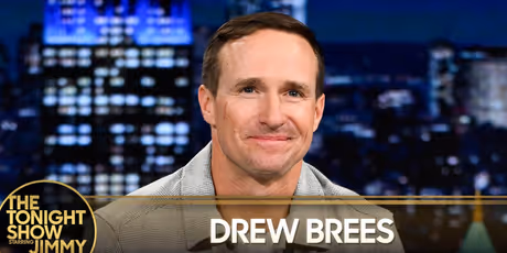 Drew Brees Visits THE TONIGHT SHOW to Discuss Hall of Fame Induction and Sports Photo