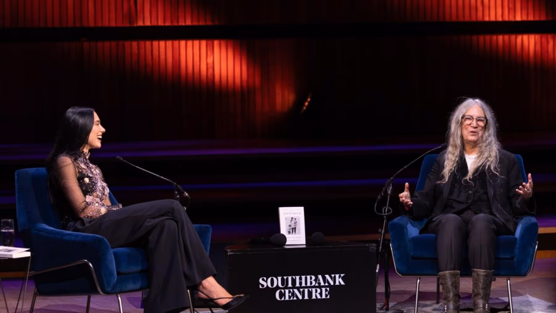 Dua Lipa Interviews Patti Smith at London Literature Festival