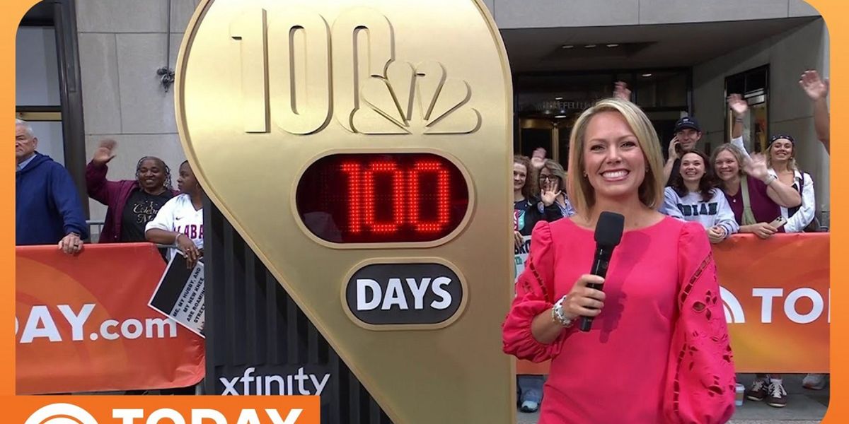 Dylan Dreyer Unveils Xfinity Clock Counting Down to NBC100 Special