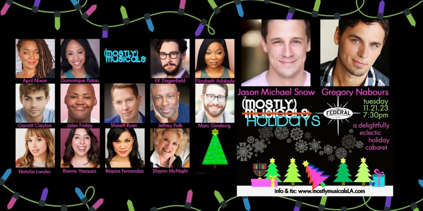 (mostly)musicals Adds Shawn Ryan And More To (mostly) HOLIDAYS Sparkling Lineup!  Image