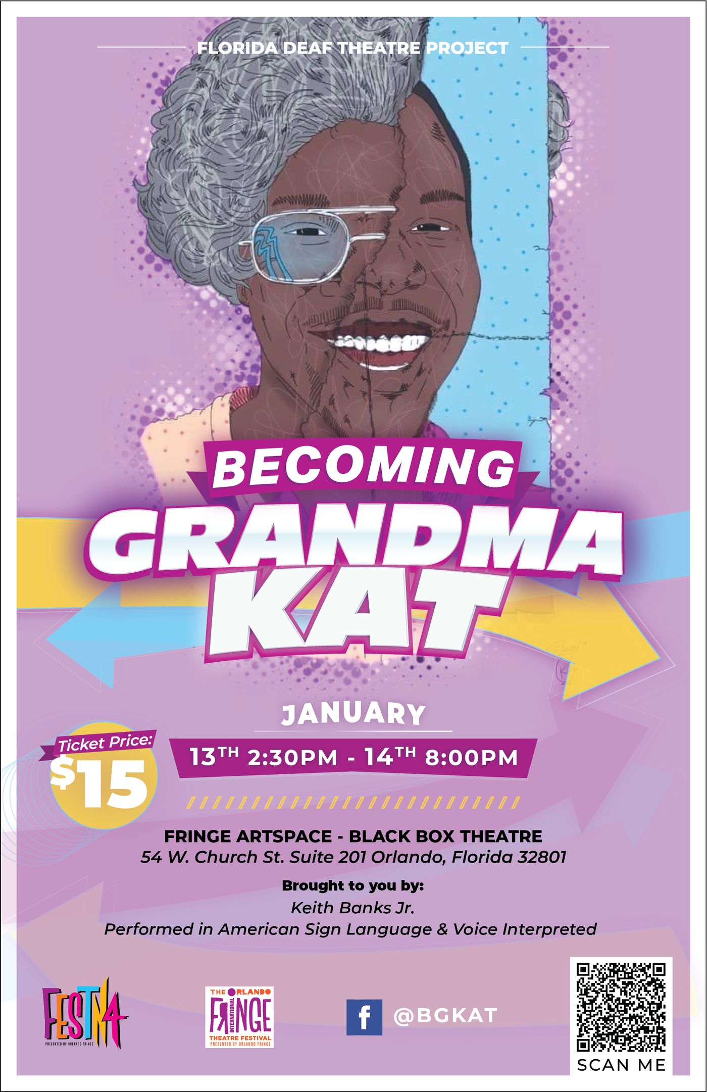 BECOMING GRANDMA KAT Announced At Orlando Fringe's FESTN4!  Image