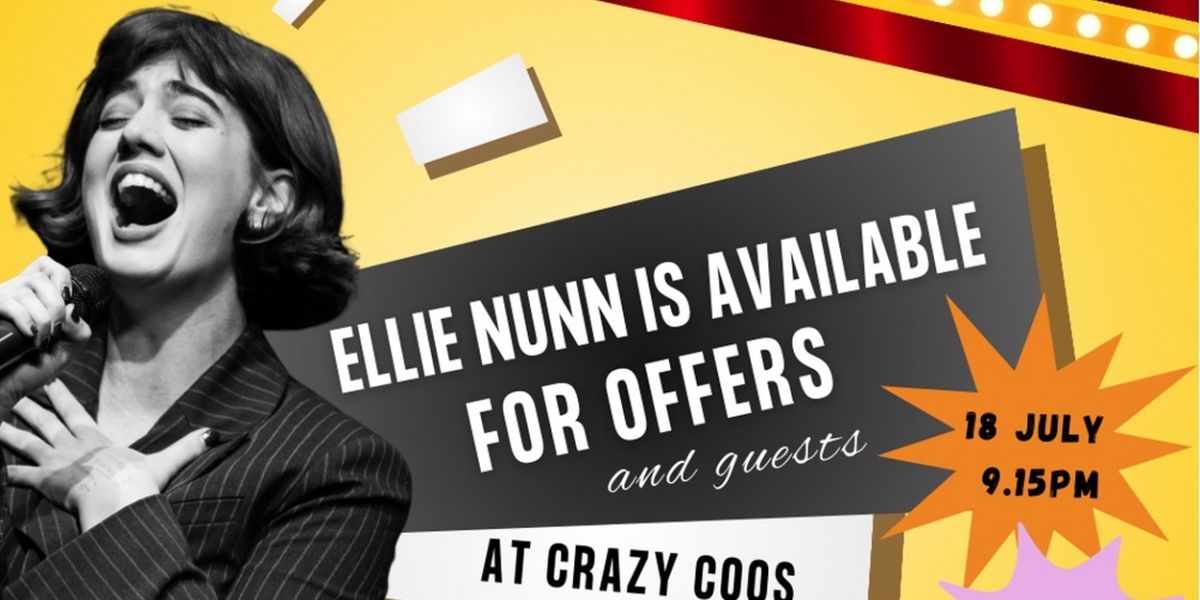 ELLIE NUNN IS AVAILABLE FOR OFFERS to Play Crazy Coqs This Month