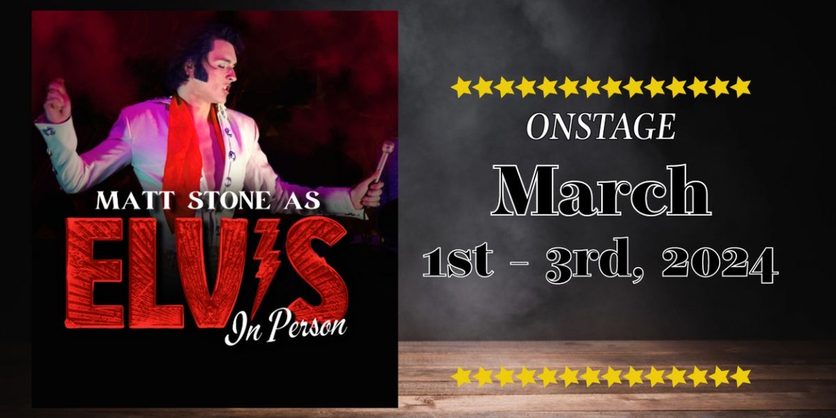See Matt Stone as Elvis at The Belle Theatre in March