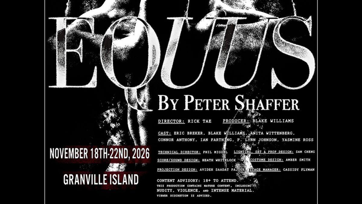 EQUUS to Return to Vancouver for Six-Performance Engagement