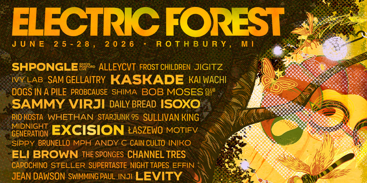 Electric Forest Unveils Initial Music Lineup for 2026 Edition