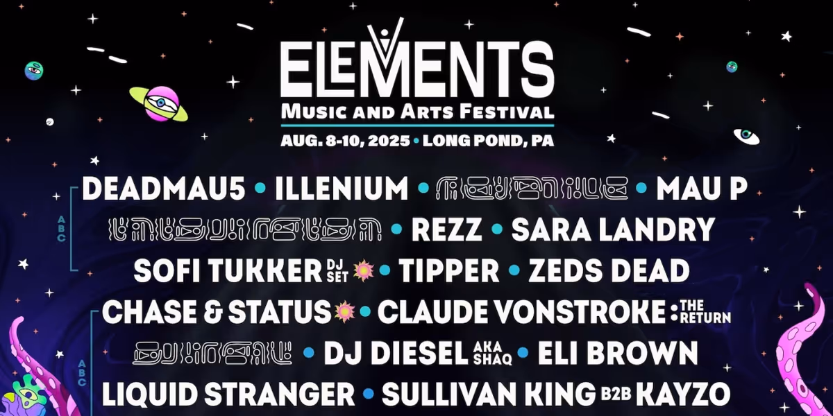 Elements Music & Arts Festival Unveils Phase One Lineup For 2025