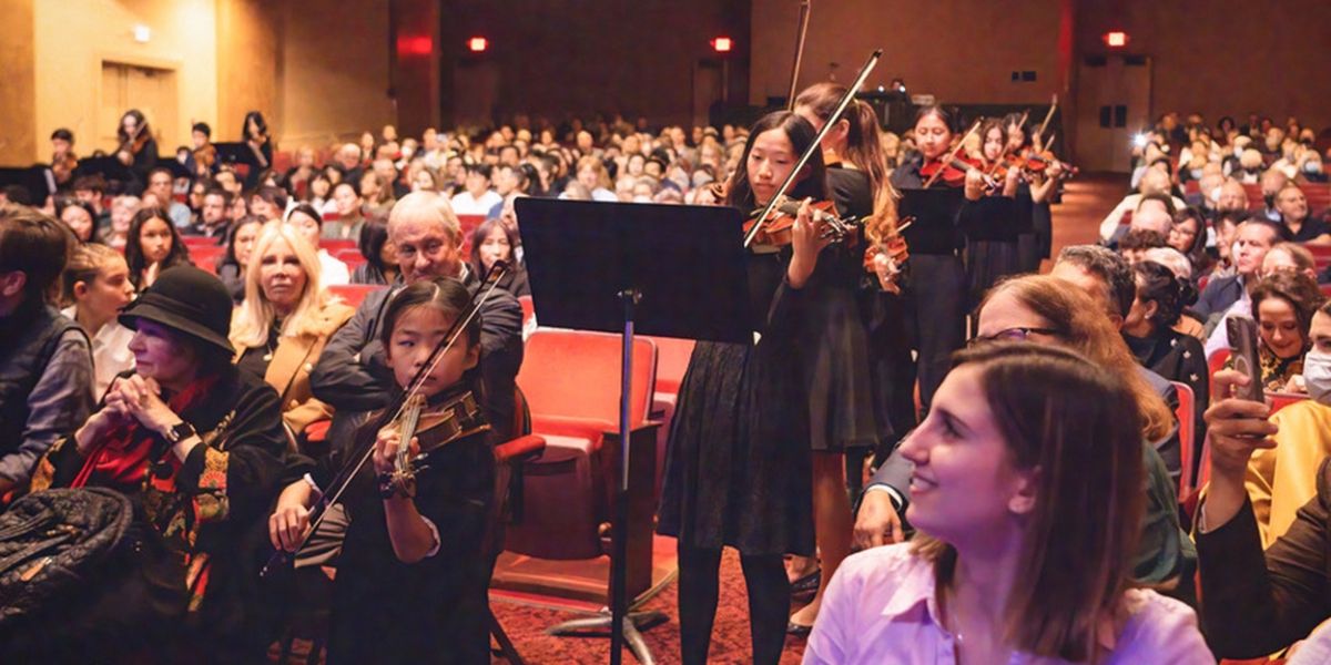 Elisabeth Morrow School Students Perform At Itzhak Perlman Concert At BergenPAC 