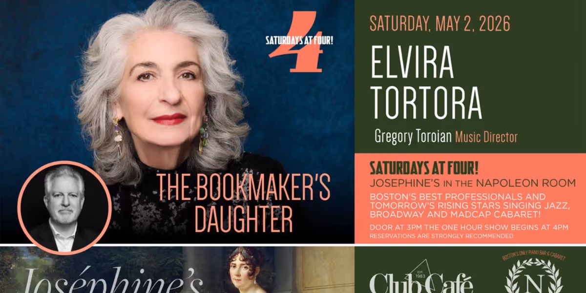 Elvira Tortora Will Bring THE BOOKMAKER'S DAUGHTER To Josephine’s Cabaret at Club Café in May