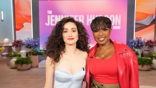 Emmy Rossum and La La Anthony Visit THE JENNIFER HUDSON SHOW