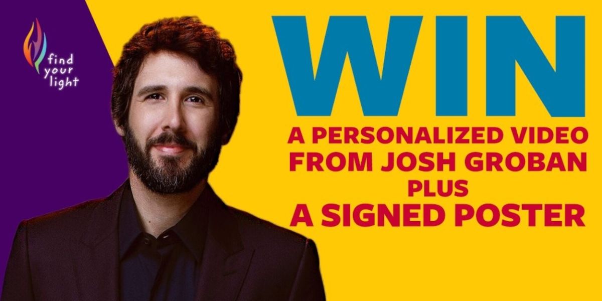 Enter for a Chance to Meet Josh Groban and Win Tickets to His FIND YOUR LIGHT Benefit Concert