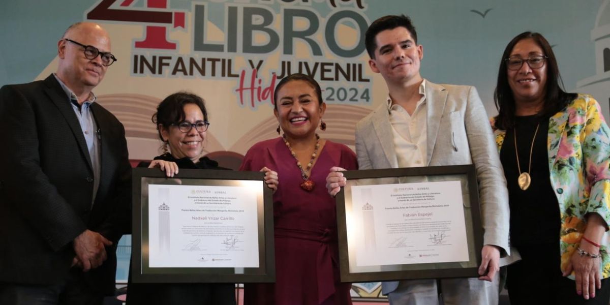 Entregan Premio Bellas Artes De Traducción Literaria “Margarita Michelena” 2024 A Nadxeli Yrízar Carrillo Y Fabián Espejel
