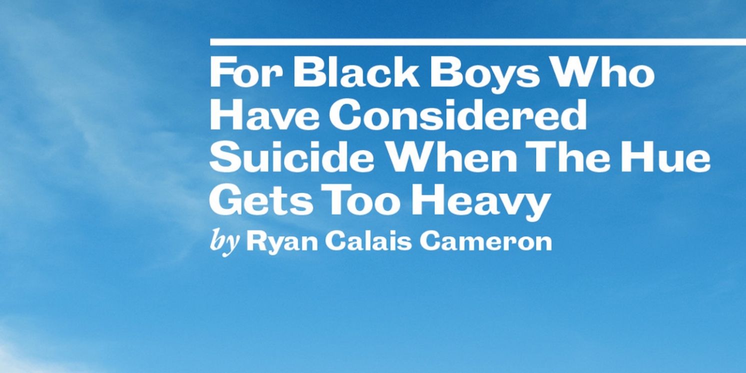 Exclusive: FOR BLACK BOYS... Now Onsale  Image