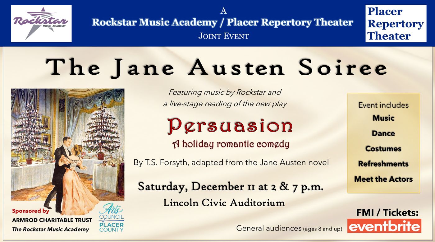 Placer Repertory Theater to Present THE JANE AUSTEN SOIREE  Image