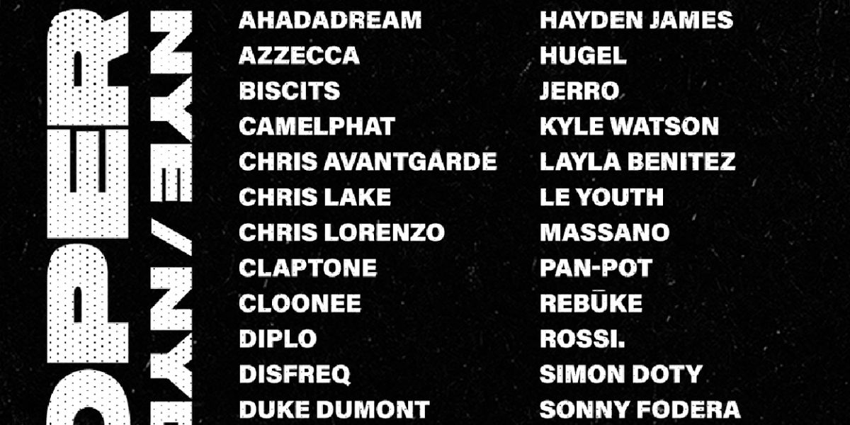 FNGRS CRSSD Reveals PROPER NYE/NYD Lineup Featuring Chris Lake, ZHU, Diplo, and More