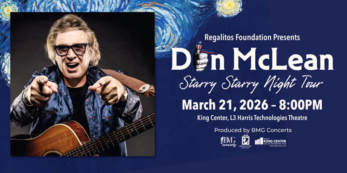 Don McLean To Perform At The King Center In 2026