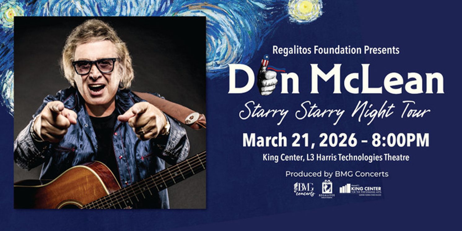 Don McLean To Perform At The King Center In 2026  Image