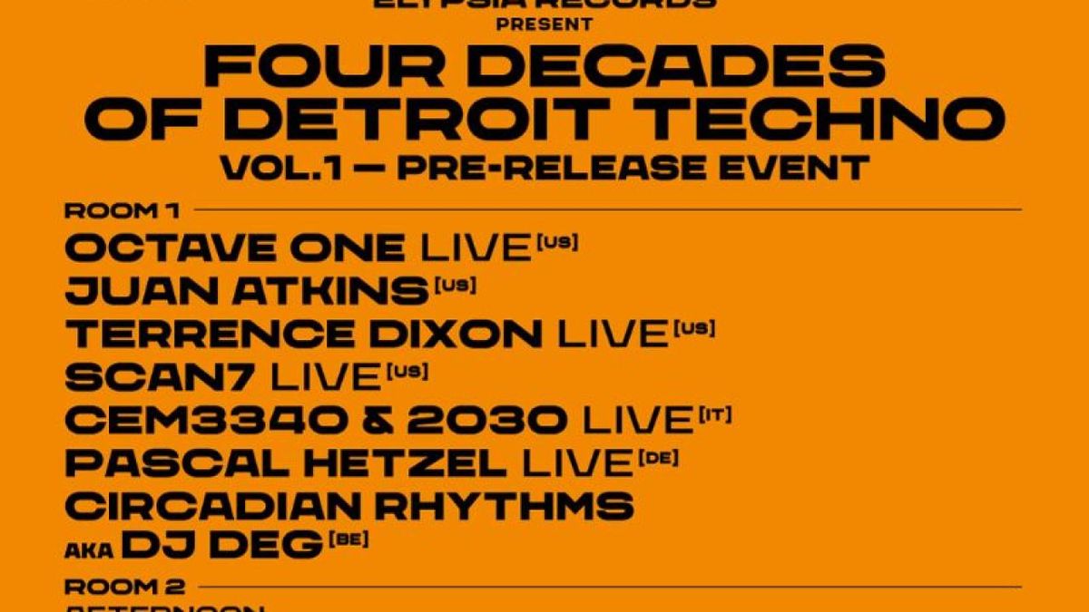 FOUR DECADES OF DETROIT TECHNO VOL.1 to Debut at ADE