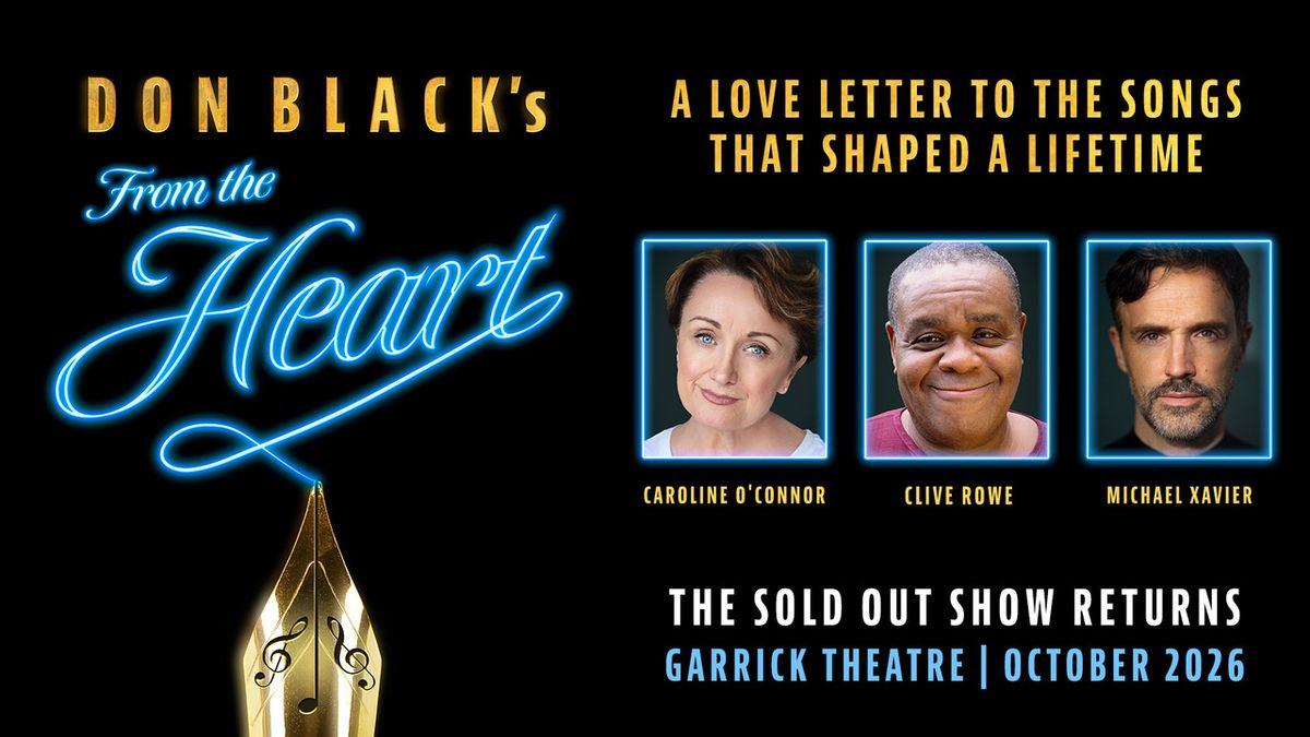 FROM THE HEART to Feature David Arnold, Anton Du Beke, and Rob Brydon