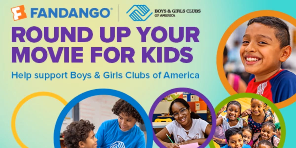 Fandango Introduces Round-Up Feature To Support Boys & Girls Clubs