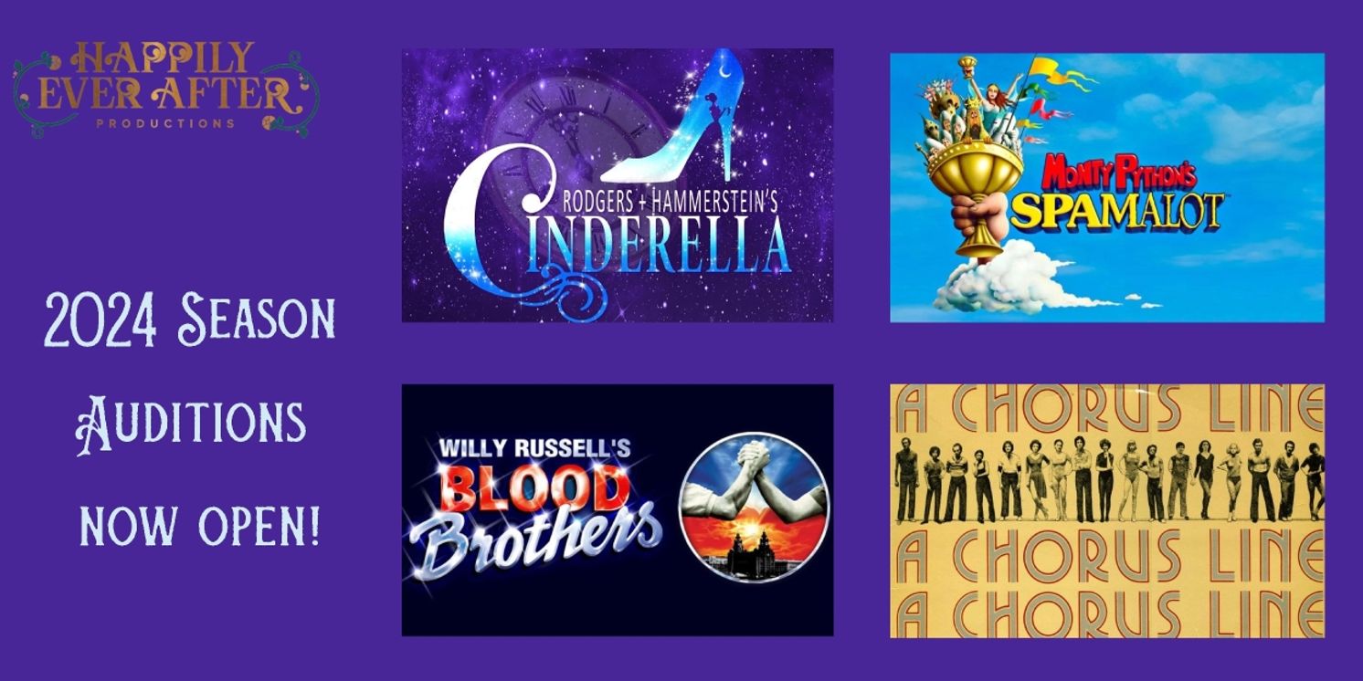 Feature: Auditions Are Open for The 2024 Season of Happily Ever After Productions Featuring Cinderella, Spamalot!  Image
