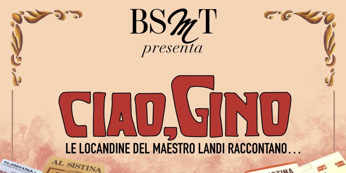Feature: CIAO, GINO all'ACCADEMIA BMST