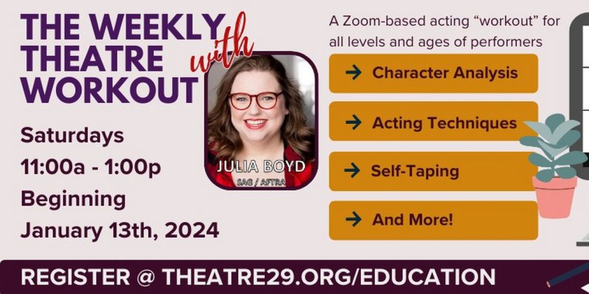 Immerse Yourself in Theatre 29's Weekly Workout with Julia Boyd Beginning January 13 at Theatre 29