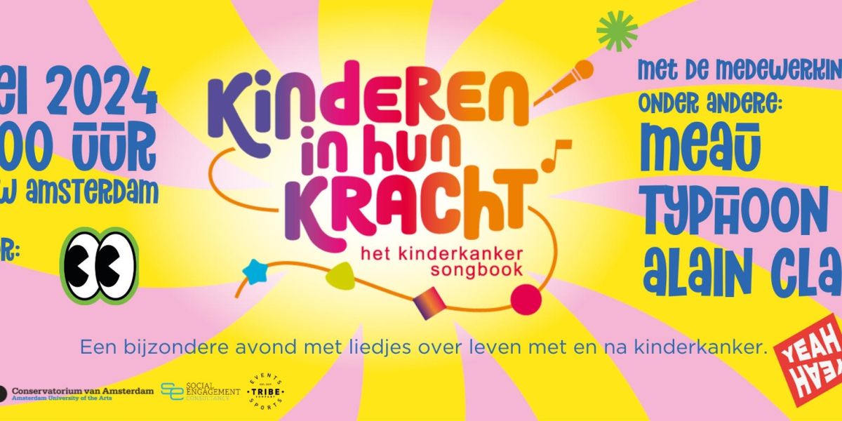 Feature: KINDEREN EN JONGEREN MET KANKER TREDEN OP MET MEAU, TYPHOON EN ALAIN CLARK IN CONCERTGEBOUW!