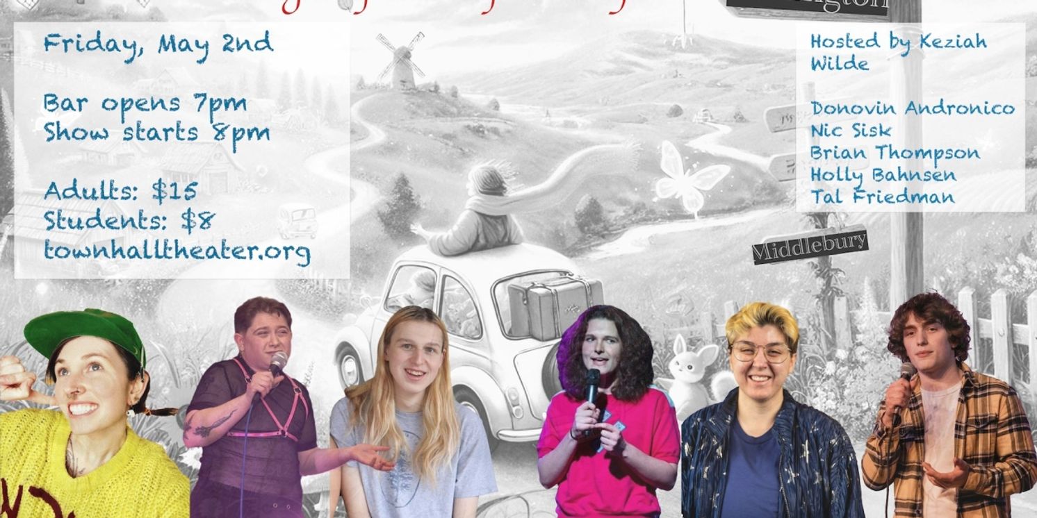 Five Comics Will Come to Middlebury’s Town Hall Theater  Image