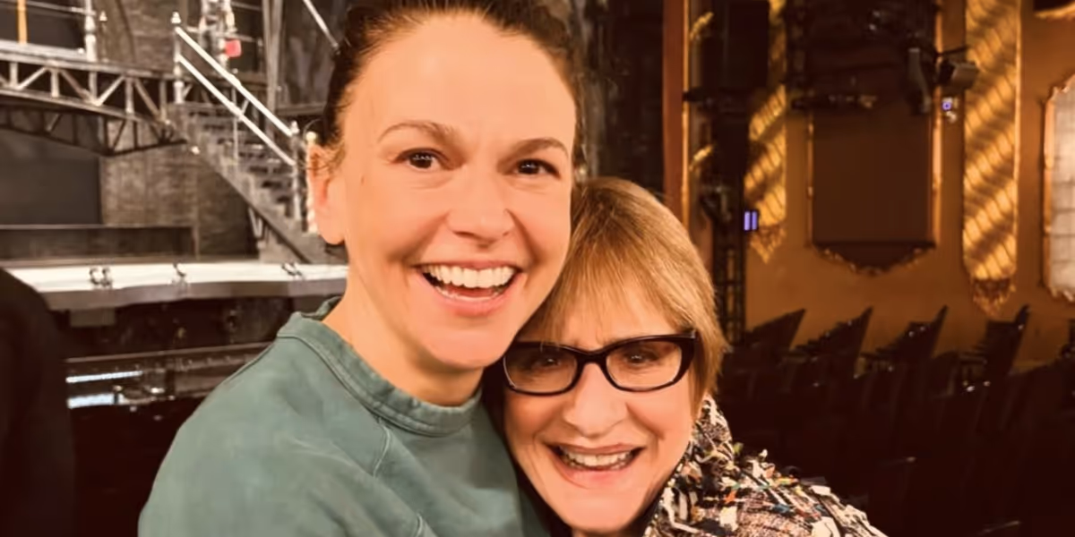 Former Mrs. Lovett Patti LuPone Visits Sutton Foster at SWEENEY TODD