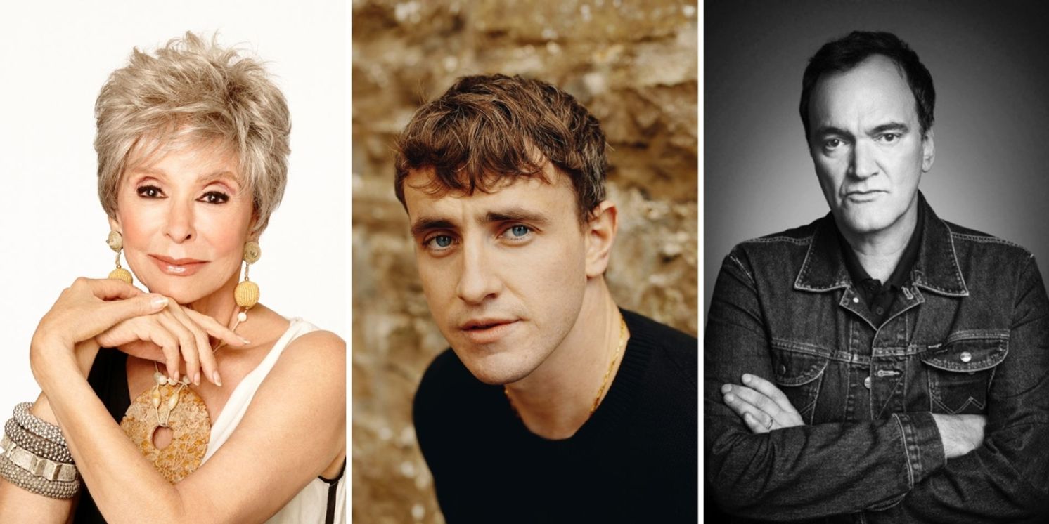 Fourth Annual Academy Museum Gala to Honor Rita Moreno, Paul Mescal and Quentin Tarantino  Image