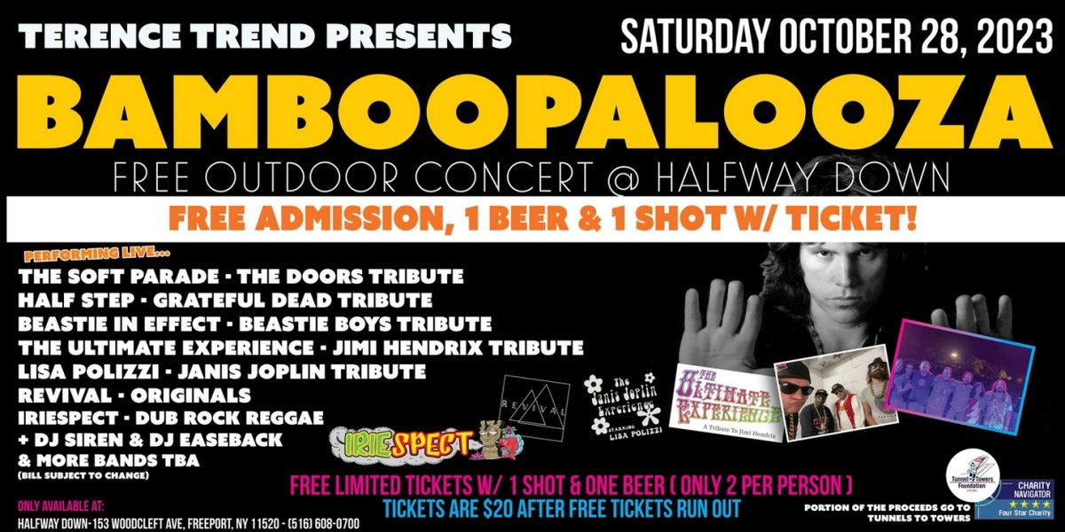 Free Outdoor Concert BAMBOOPALOOZA Coming To Freeport's Nautical Mile This October