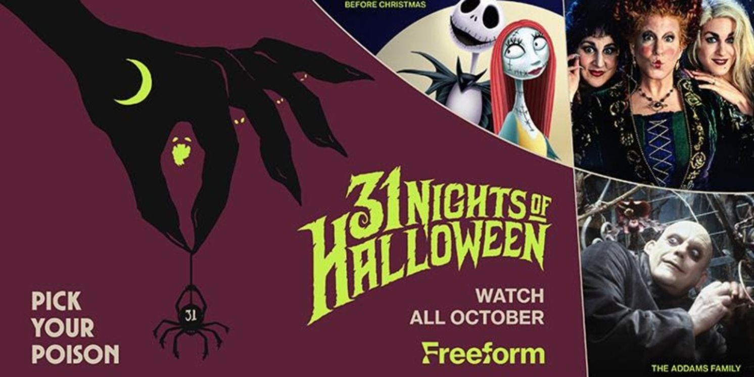 Freeform’s '31 Nights of Halloween' Lineup to Include SWEENEY TODD, HOCUS POCUS, & More  Image