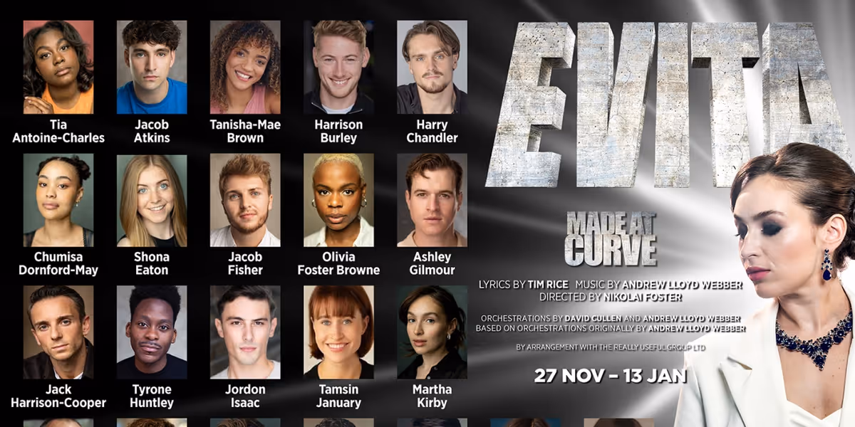 Full Cast Set For EVITA at Leicester's Curve, Starring Martha Kirby and Tyrone Huntley 
