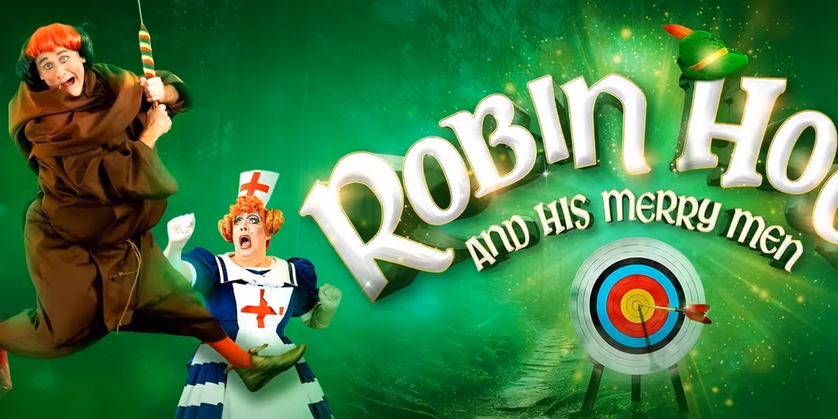 Full Cast Set For ROBIN HOOD AND HIS MERRY MEN Pantomime at the Everyman Theatre