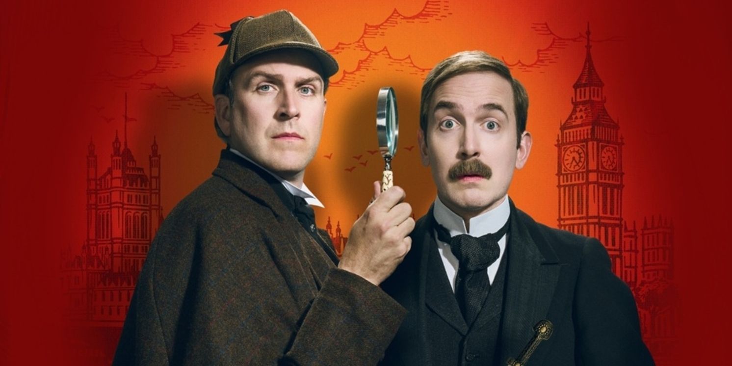 Full Cast Set For SHERLOCK HOLMES AND THE 12 DAYS OF CHRISTMAS at Birmingham Rep  Image