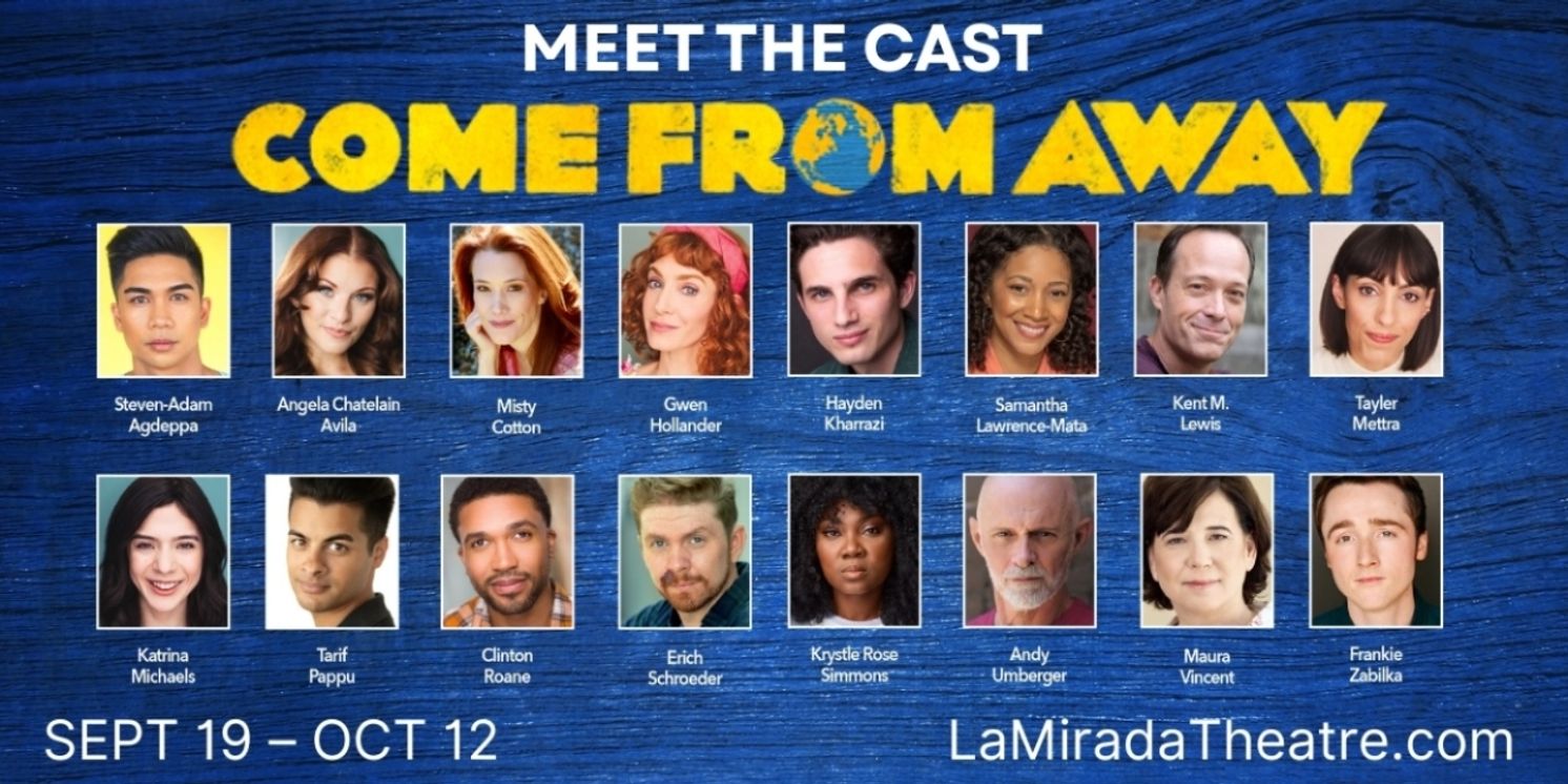 Full Cast Set for COME FROM AWAY at La Mirada Theatre  Image
