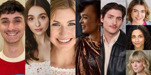 Full Cast Set for DRACULA: A COMEDY OF TERRORS at Lazy Susan Theatre Co.