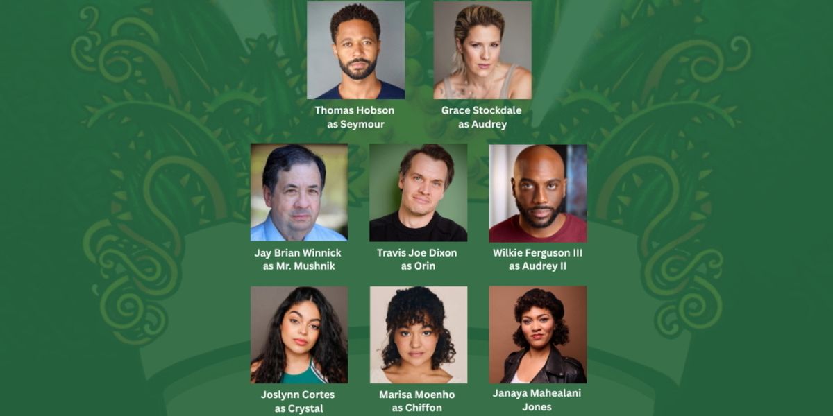 Full Cast Set for LITTLE SHOP OF HORRORS at La Mirada Theatre