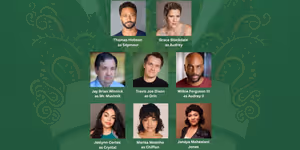 Full Cast Set for LITTLE SHOP OF HORRORS at La Mirada Theatre