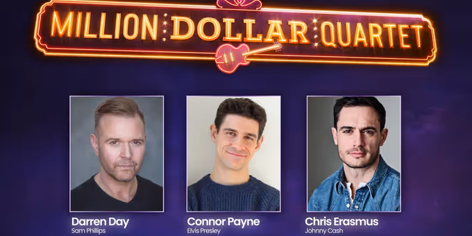 Full Cast Set for MILLION DOLLAR QUARTET at Barn Theatre Cirencester Photos