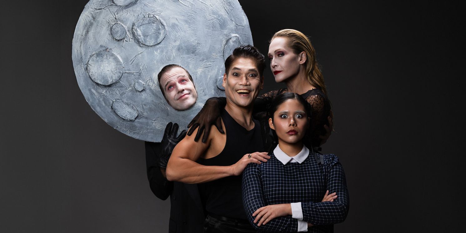 Full Cast Set for THE ADDAMS FAMILY at Hayes Theatre Co  Image