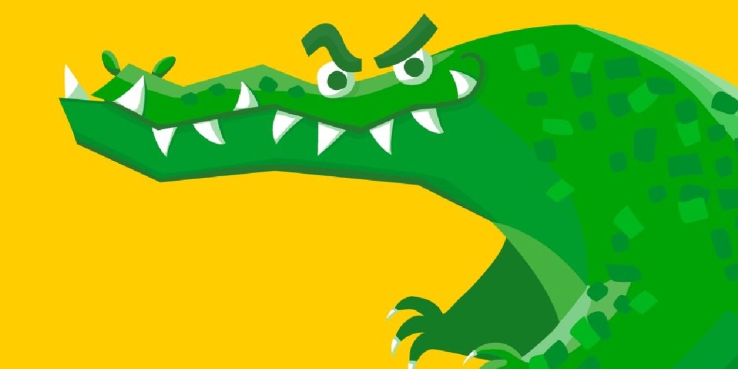 Full Cast Set for THE ENORMOUS CROCODILE THE MUSICAL at Windsor Theatre Royal  Image