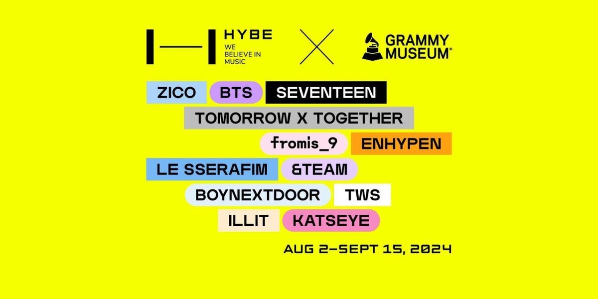 GRAMMY Museum Partners With HYBE For New Exhibit