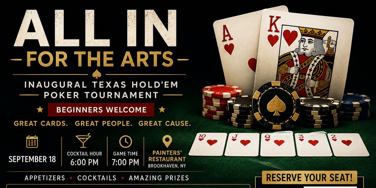 Gateway Playhouse to Host ALL IN FOR THE ARTS Poker Tournament Fundraiser